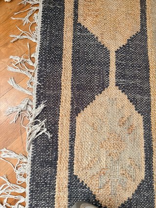 Alfombra 2m x 1.62m Beige Multicolor