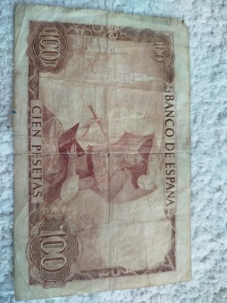 Billete 100 Pesetas España 1970 Manuel de Falla