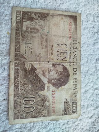Billete 100 Pesetas España 1970 Manuel de Falla