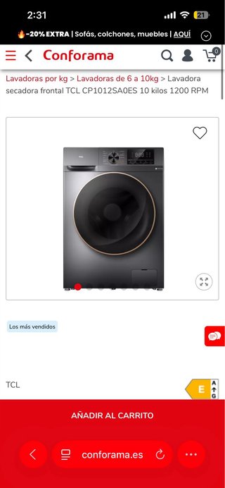 Lavadora secadora económica