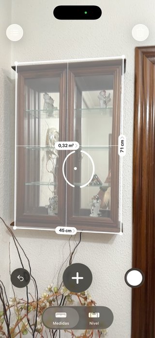 Vitrina de madera y cristal