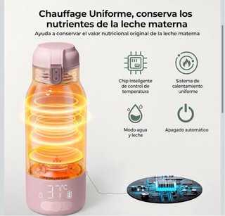 Momcozy Calienta Biberones Portátil Rosa Nuevo