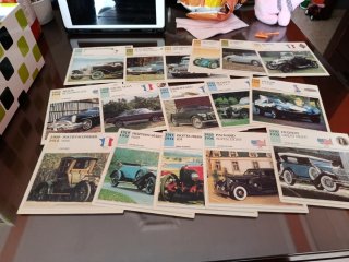 Lote Tarjetas Colección Autos Clásicos
