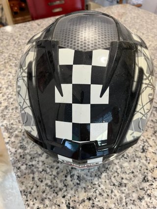 Casco Integral Moto Caberg Negro y Blanco