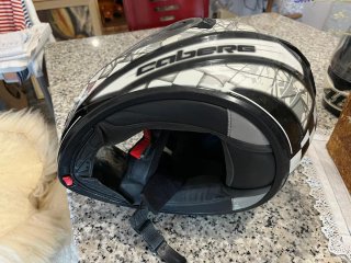 Casco Integral Moto Caberg Negro y Blanco