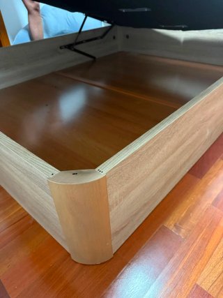 Canapé 180cm Madera y Tela