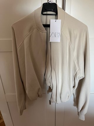 Chaqueta Bomber Zara Beige