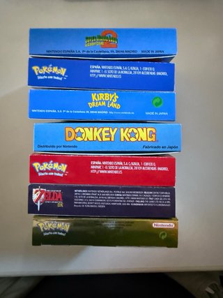 Cajas e inserts repro Game Boy y Game Boy Color