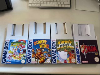 Cajas e inserts repro Game Boy y Game Boy Color