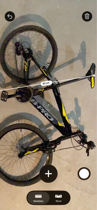 Bicicleta B-Pro Talla S Negra y Amarilla