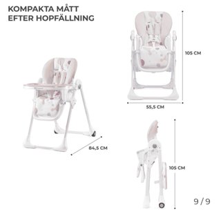 Trona Kinderkraft rosa estampado