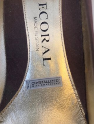 Zapatos Ecoral Talla 37 Chocolate Brillantes