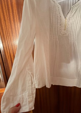 Blusa fresquita blanca mujer