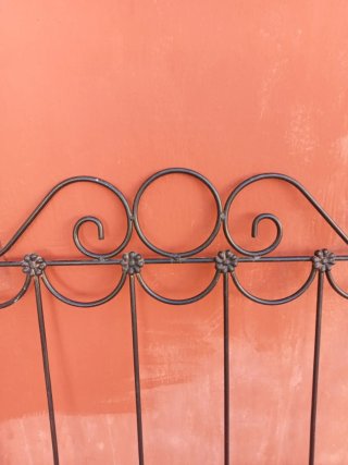 Cabecero de cama de hierro forjado