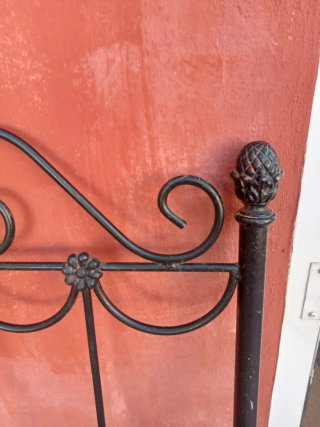 Cabecero de cama de hierro forjado