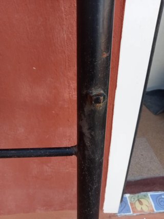 Cabecero de cama de hierro forjado