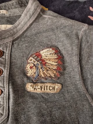 Camiseta Henley Abercrombie & Fitch Talla XL