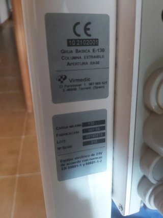 Grua de traslado de enfermos