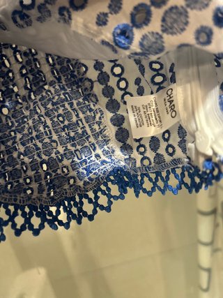 Top Charo Ruiz Bordado Azul Talla S