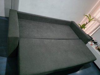 Sofá Cama Gris Tela