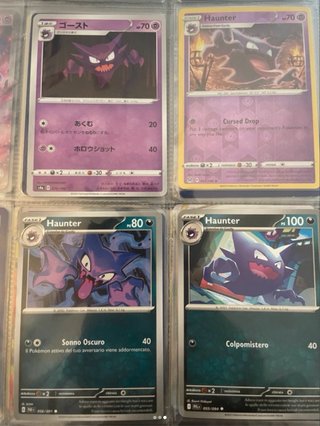 Lotto 15 carte Pokémon Gengar e Haunter