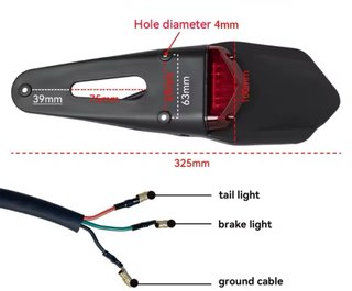 Portamatriculas + faro led Universal NUEVO