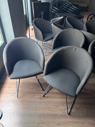Sillas de comedor grises