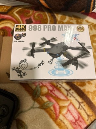Drone Plegable Negro con Mando