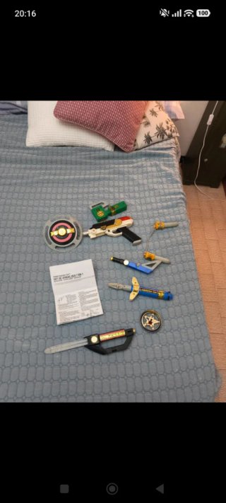 Armas Zeo 7 en 1 power rangers