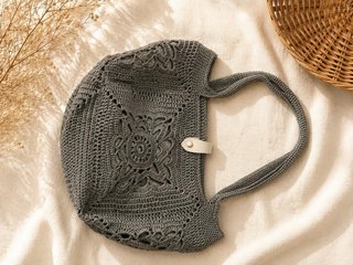 Bolso tejido a mano pregunte sin compromiso