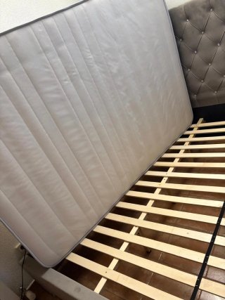 Cama Matrimonial con Colchón y Canapé