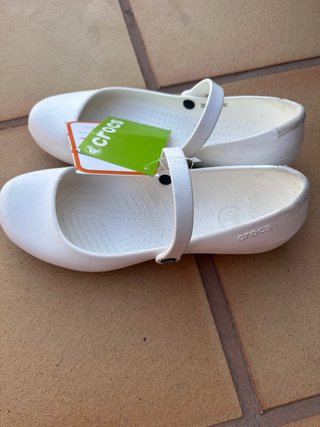 Merceditas Crocs Blancas Talla 37-38