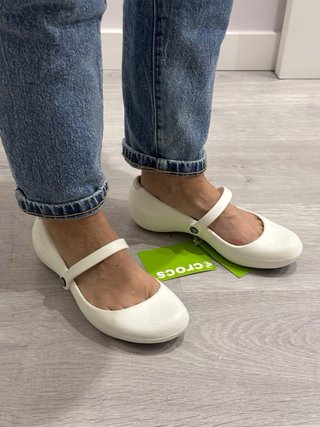 Merceditas Crocs Blancas Talla 37-38