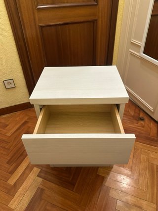 2 Mesitas de Noche Gris Claro
