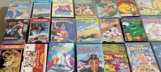 Lote Cintas VHS Infantiles Variadas