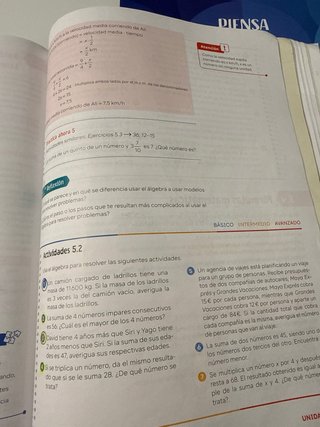 Matemáticas, metodología Singapur, 1 ESO, Piensa