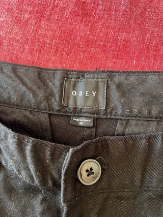 Pantaloni Obey Uomo Neri