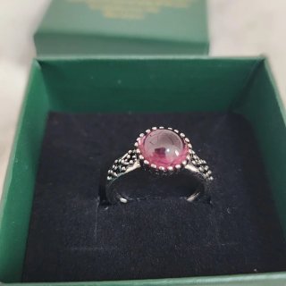 Anillo Plata 925 con Piedra Morada