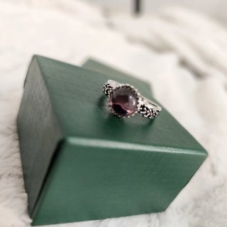 Anillo Plata 925 con Piedra Morada