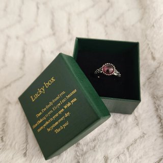 Anillo Plata 925 con Piedra Morada