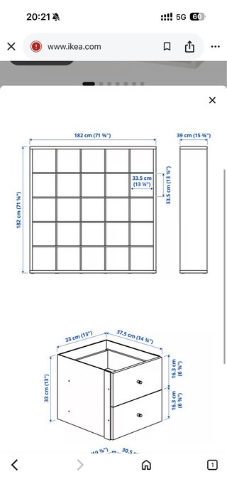 Estantería modular blanca