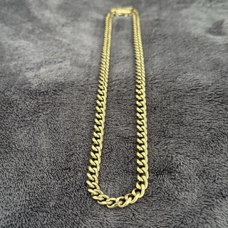 Cadena Cubana Hombre Oro Laminado