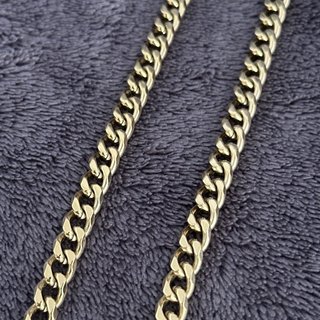 Cadena Cubana Hombre Oro Laminado