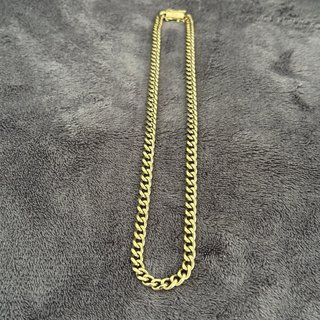 Cadena Cubana Hombre Oro Laminado