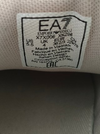 Zapatillas EA7 Emporio Armani Talla 36 2/3