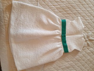 Vestido fiesta blanco con bolero 8 años