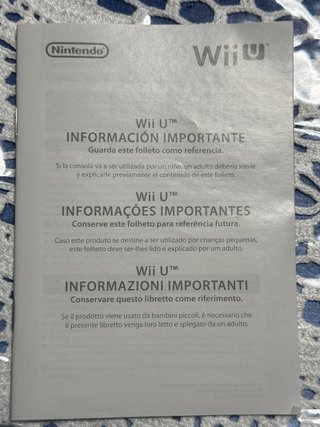 Nintendo Wii U + Juegos. NUEVA