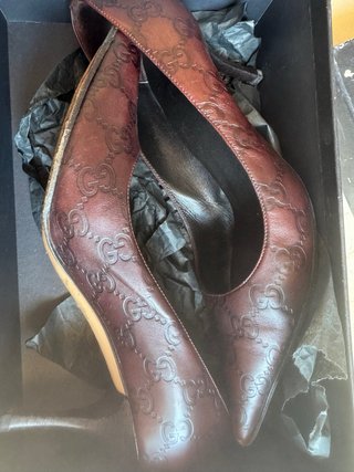 Scarpe col tacco Gucci marroni
