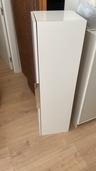 Columna blanca baño, lavandería o cocina 117x30