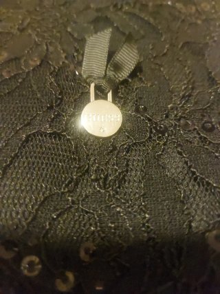 Vestido fiesta Guess lentejuelas negro